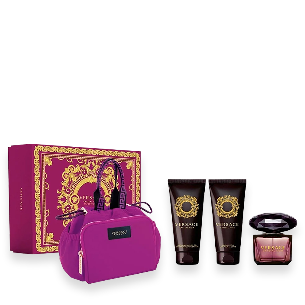 Versace Crystal Noir 3 oz. 4pc Gift Set