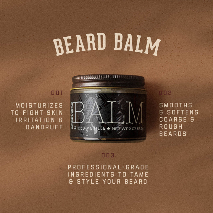 18.21 Man Made Beard Balm Spiced Vanilla 2oz