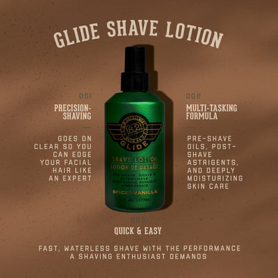 18.21 Man Made Glide Shaving Lotion- Spiced Vanilla 0.5oz