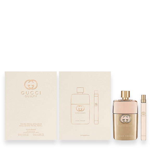 Gucci Guilty Pour Femme 3 oz. 2pc Travel Set