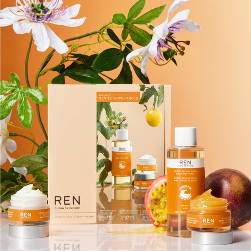 Ren Radiance Gentle Glow Heroes Gift Set Trio