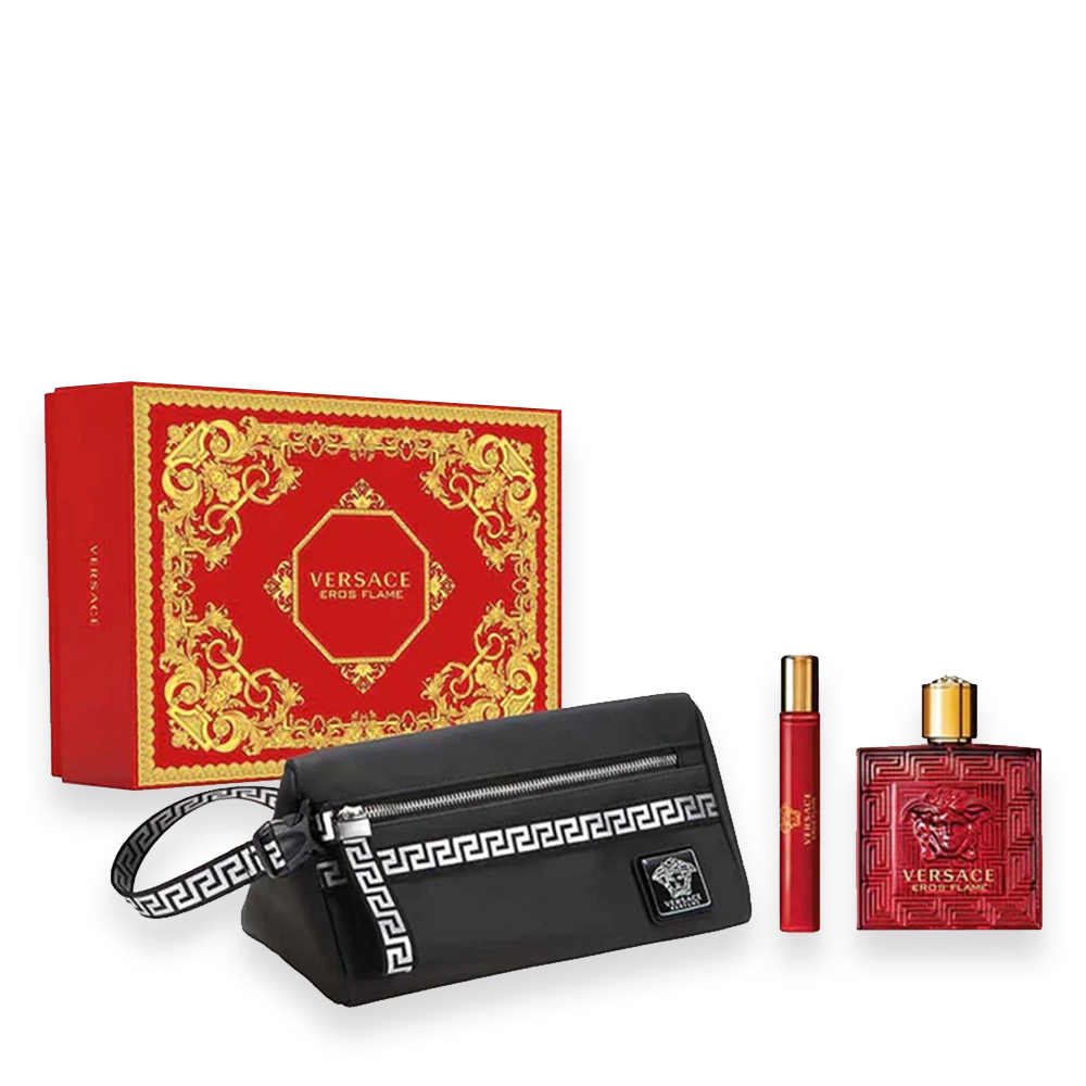 Versace Eros Flame 3.4 oz. 3pc Gift Set