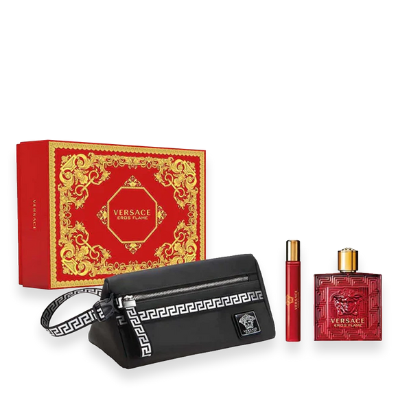 Versace Eros Flame 3.4 oz. 3pc Gift Set