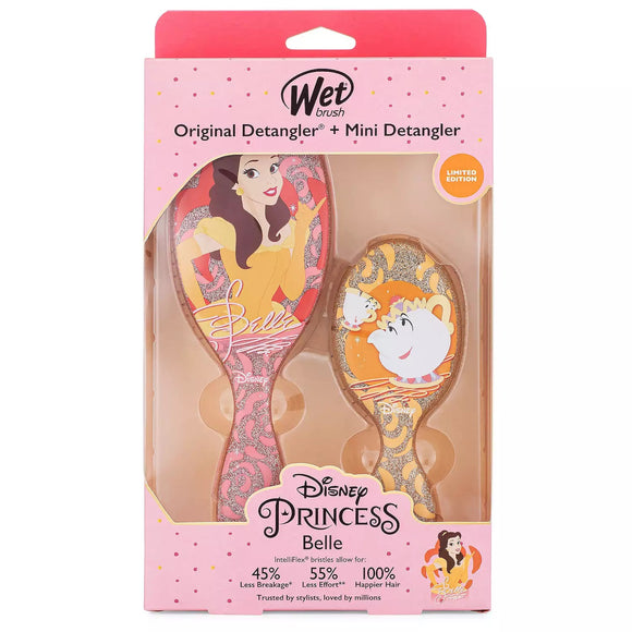 Wet Brush Original Detangler & Mini Detangler Hair Brush Set-Belle