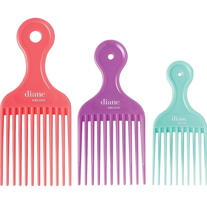 Diane Assorted Lift Combs- 3Pk