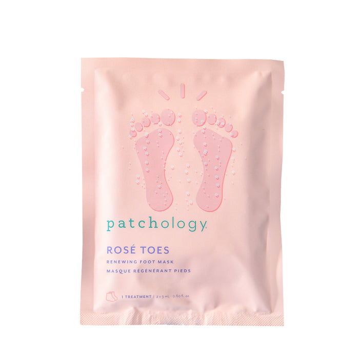 Patchology Rosé Toes Renewing & Protecting Foot Mask (1 Pair)