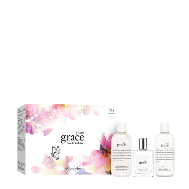 Philosophy Pure Grace EDT Gift Set Trio (Limited Edition)