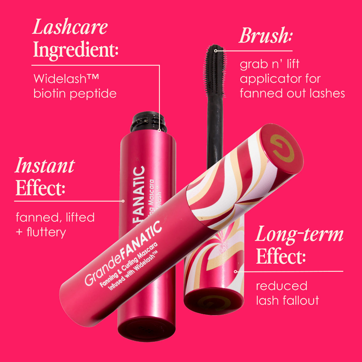 GrandeCosmetics GrandeFANATIC Fanning & Curling Mascara 0.37 oz.