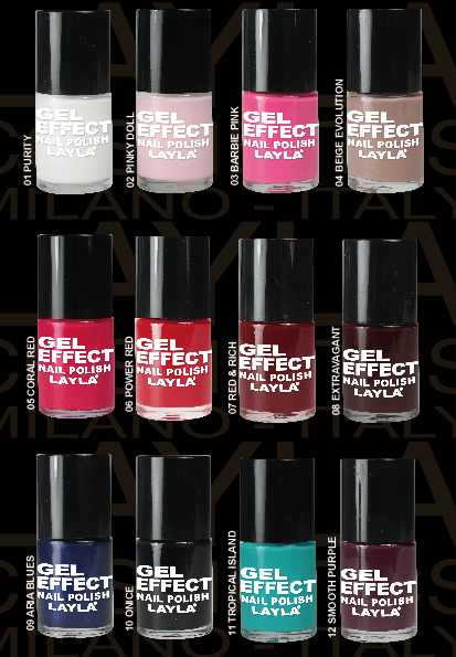 Layla Cosmetics Gel Effect Nail Polish