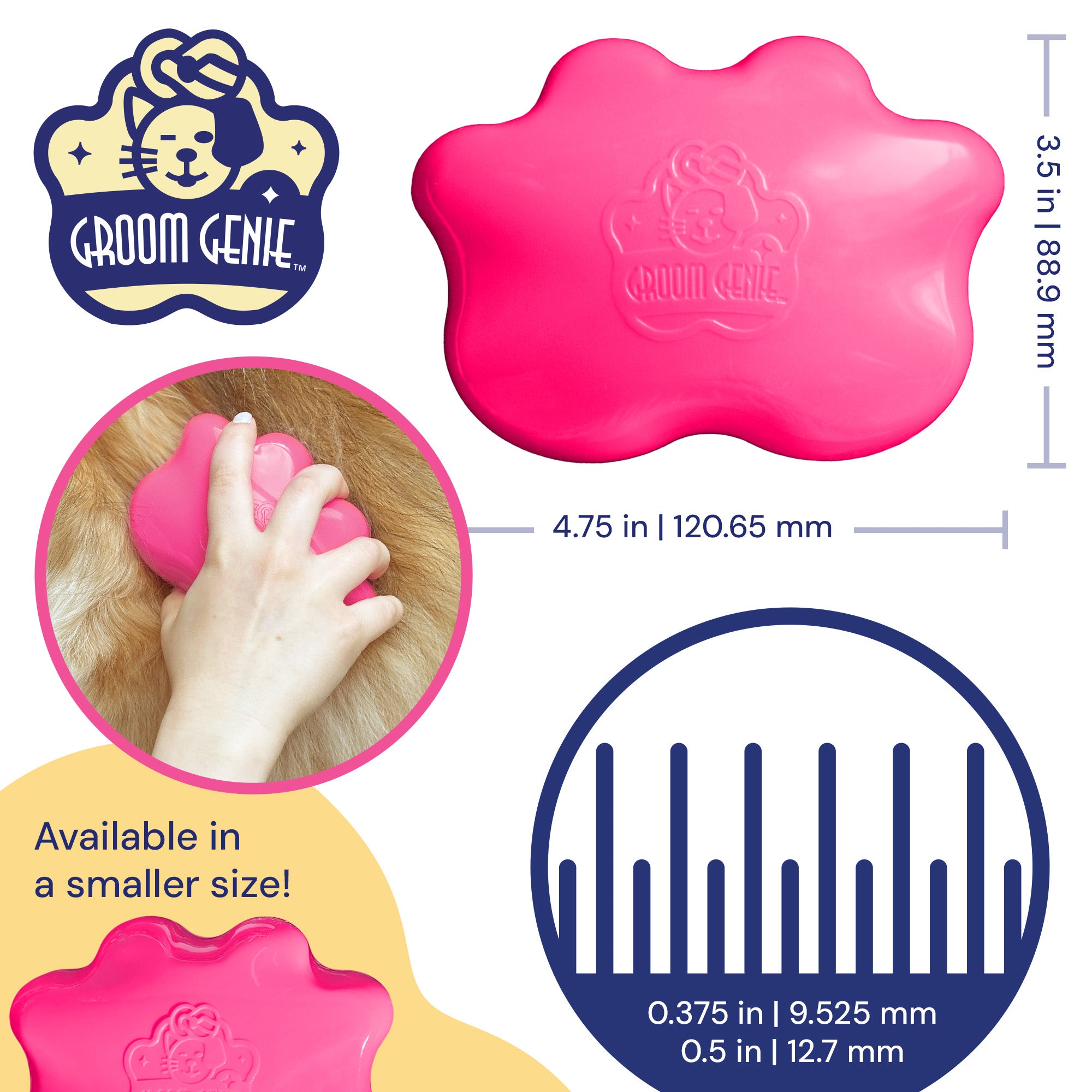 Groom Genie Original Pet Detangling Brush