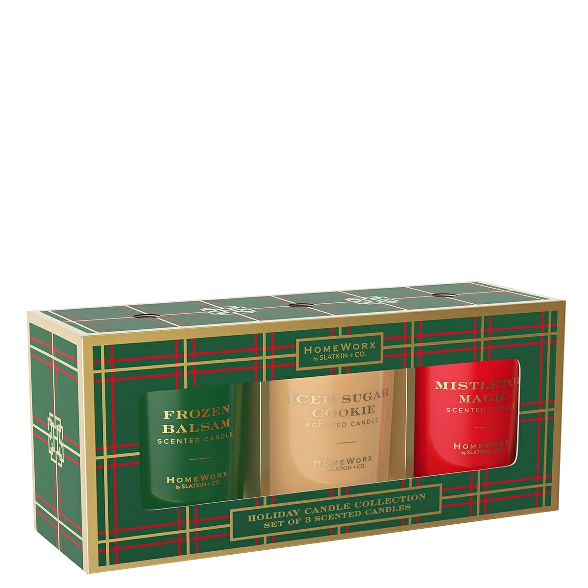 HomeWorx by Slatkin & Co. Holiday Candle Collection Gift Set Trio