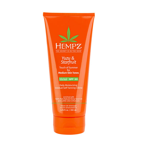 Hempz Daily SPF Yuzu & Starfruit Touch of Summer Moisturizing Gradual Self-Tanning Creme with SPF 30