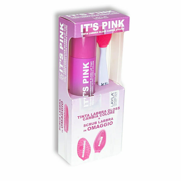 Layla Cosmetics Its Pink Transformative Lip Gloss and Scrubber