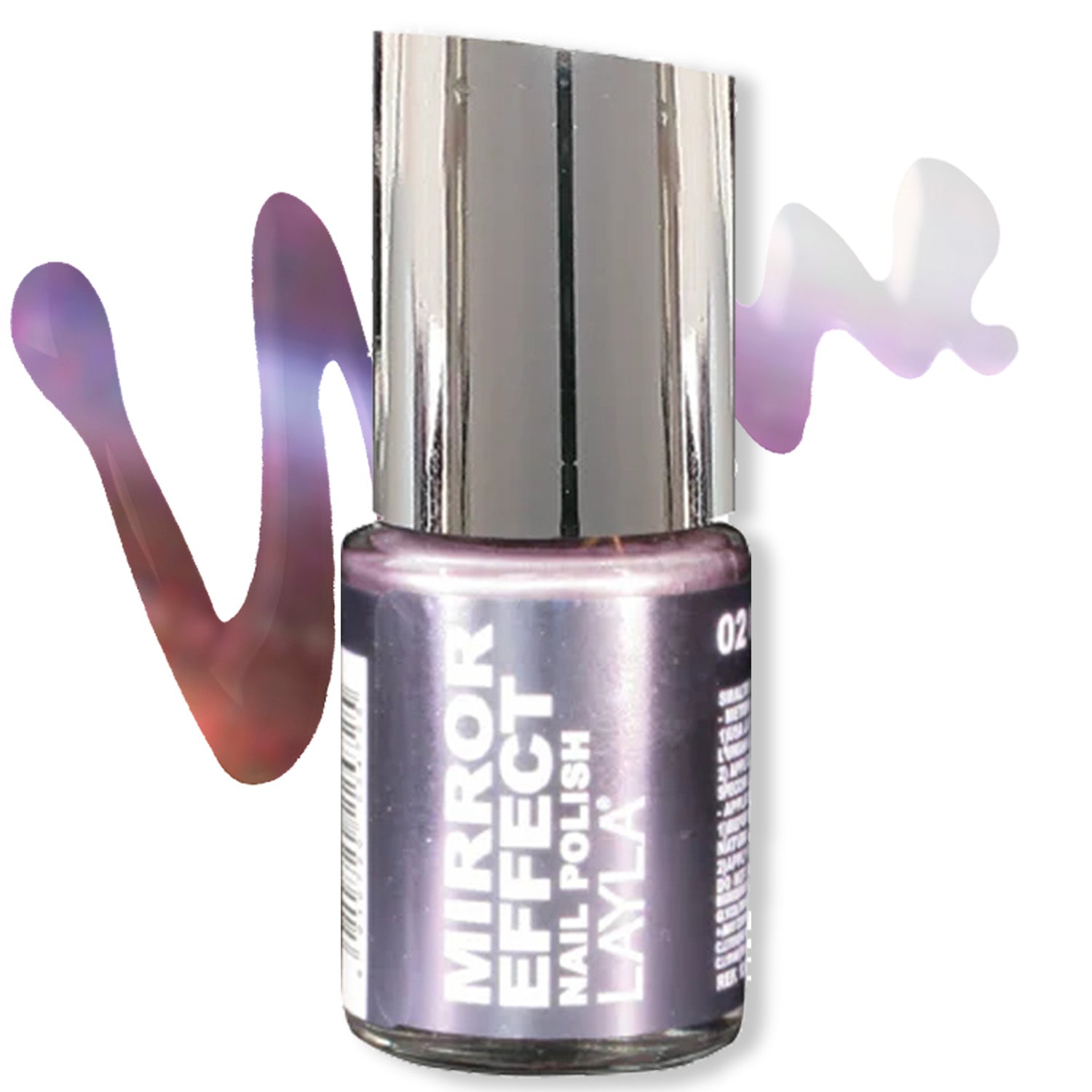 Layla Cosmetics Mirror Effect Nail Polish with Free Base File