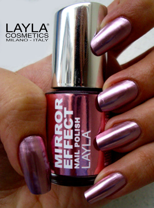 Layla Cosmetics Mirror Effect Nail Polish with Free Base File