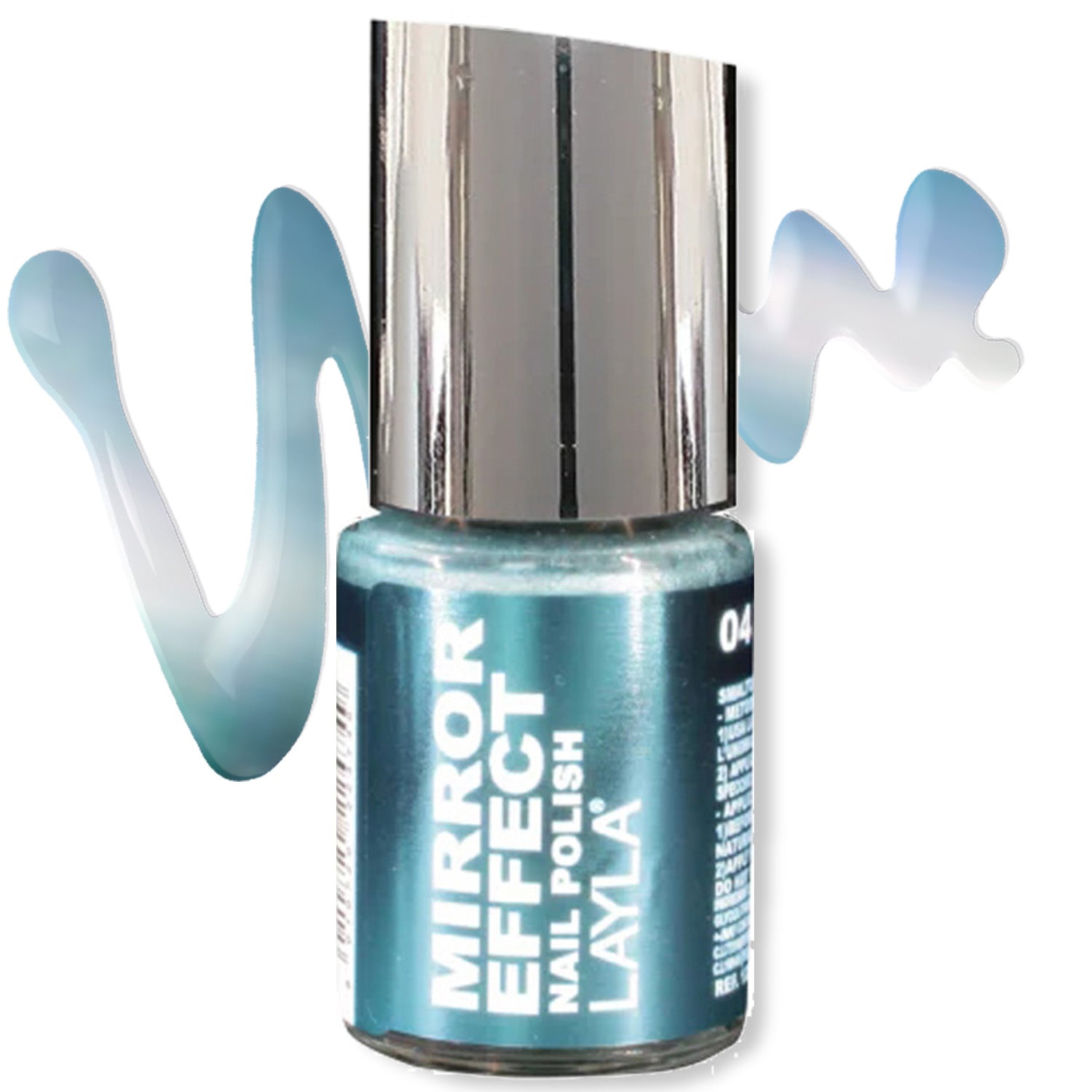 Layla Cosmetics Mirror Effect Nail Polish with Free Base File