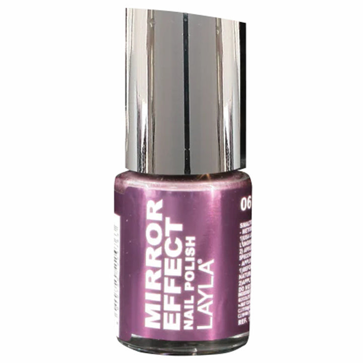 Layla Cosmetics Mirror Effect Nail Polish with Free Base File