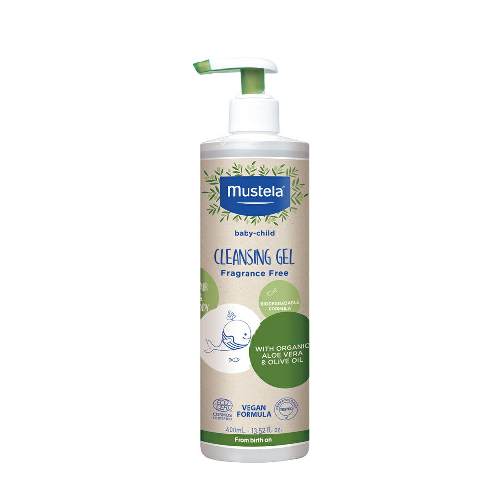 Mustela Organic Cleansing Gel With Olive Oil and Aloe 13.5 oz.