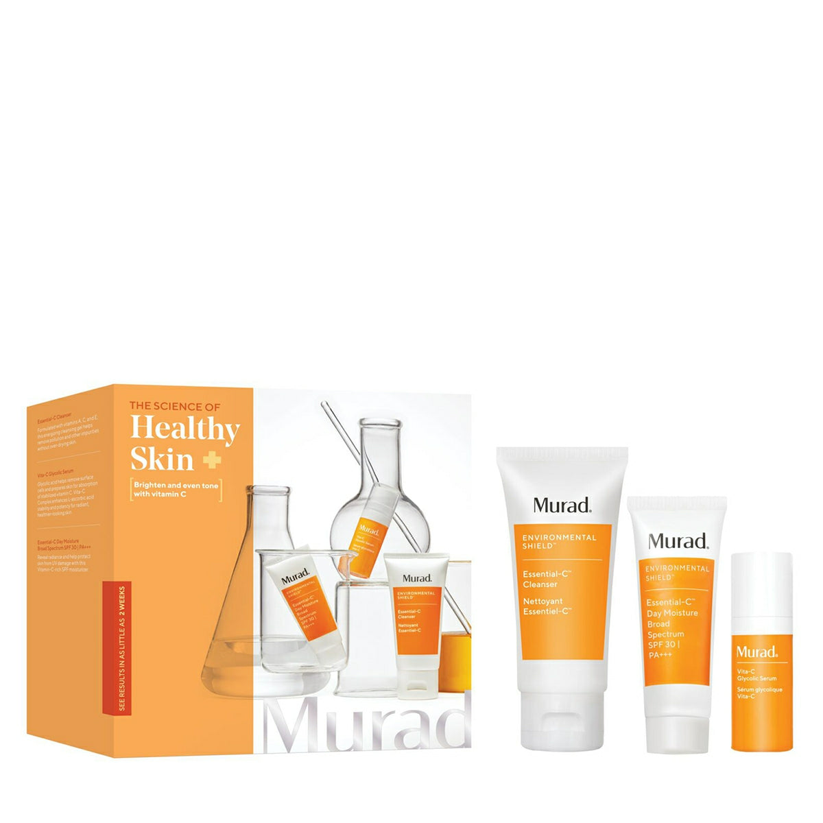 Murad The Science Of Healthy Skin: Brighten And Even Ton With Vitamin C Trail Kit