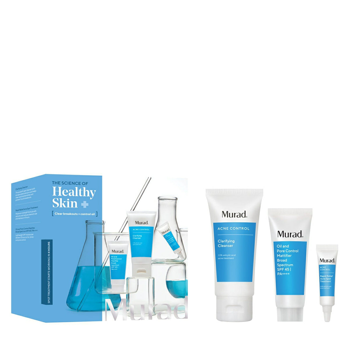 Murad The Science Of Healthy Skin: Clear Breakouts + Control Oil Trial Kit