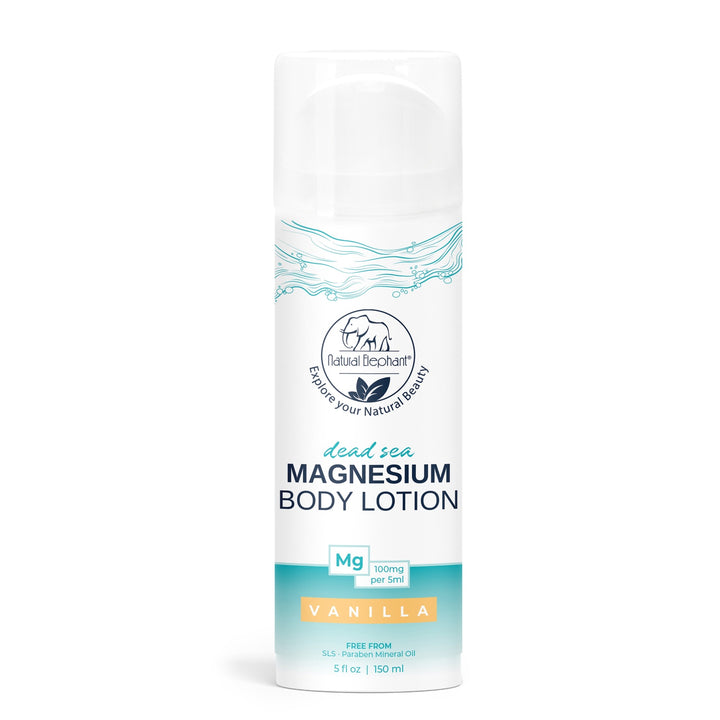 Natural Elephant Dead Sea Magnesium Body Lotion Vanilla 5 fl oz (150 ml)