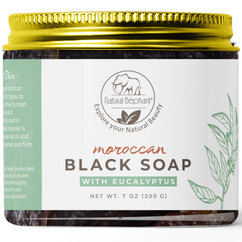 Natural Elephant Moroccan Black Soap 7 oz