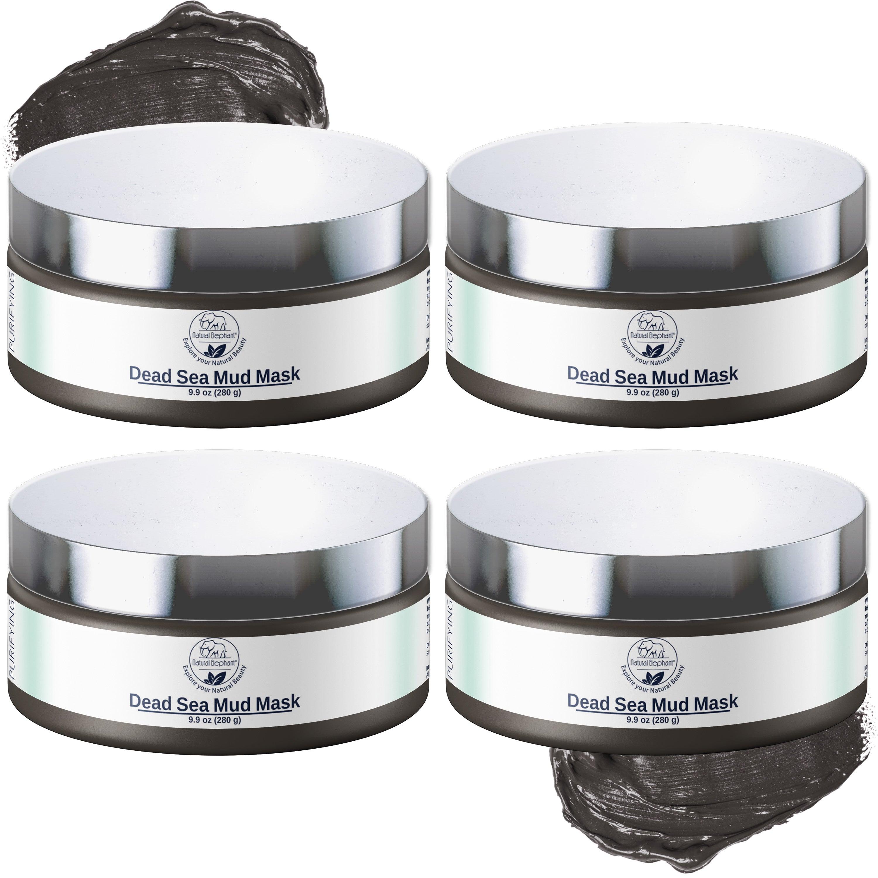 Natural Elephant Dead Sea Mud Mask 9.9 oz (280 g)