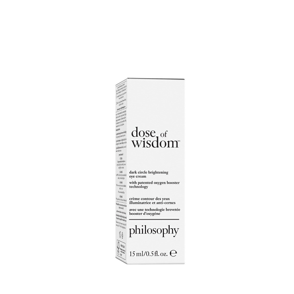 Philosophy Dose Of Wisdom Dark Circle Brightening Eye Cream 0.5 oz.