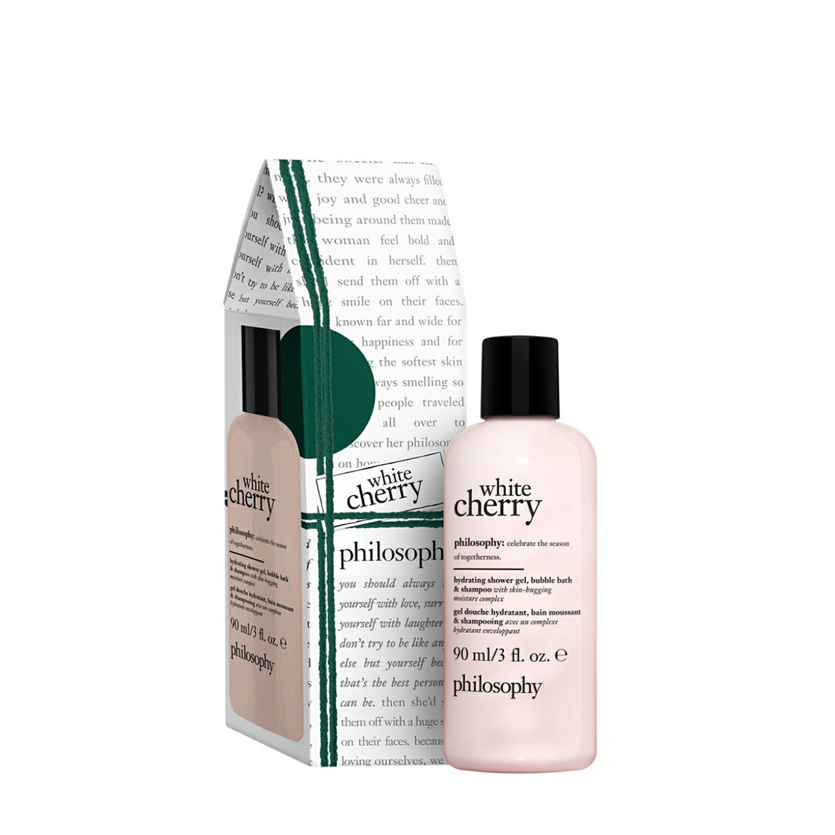 Philosophy White Cherry Hydrating Shower Gel Bubble Bath & Shampoo 3 oz.