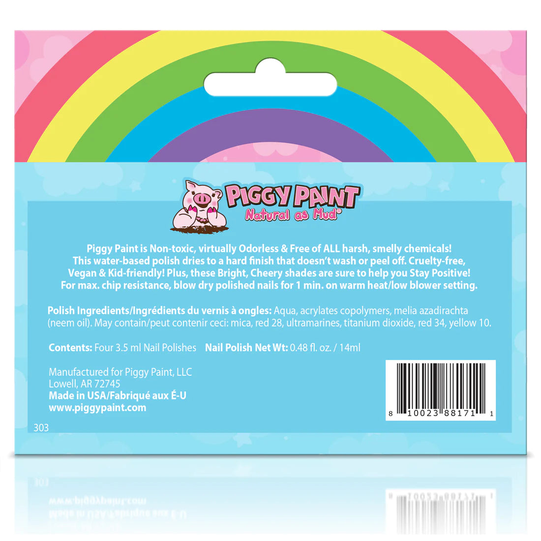 Piggy Paint Rainbow 4 Polish Box Set