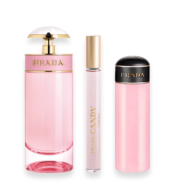 Prada Candy Florale 2.7 oz. Fragrance 3 piece Travel Set