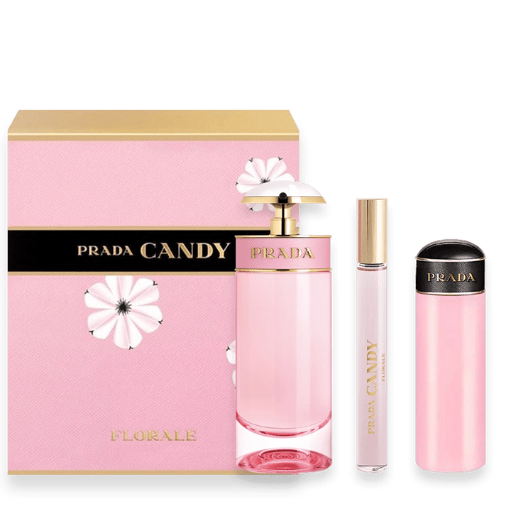 Prada Candy Florale 2.7 oz. Fragrance 3 piece Travel Set