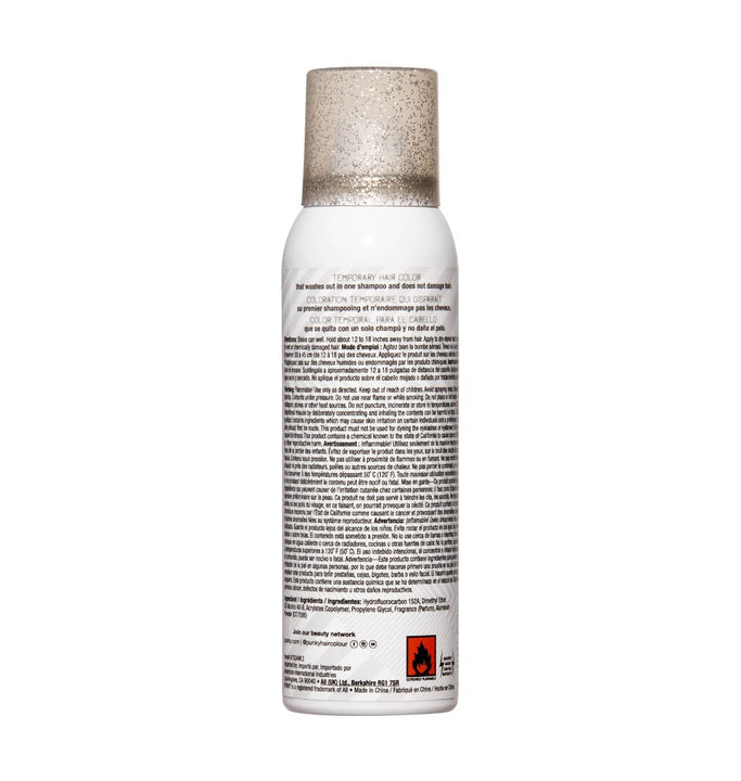 Punky Temporary Hair and Body Glitter Spray 3.5 oz - Silver