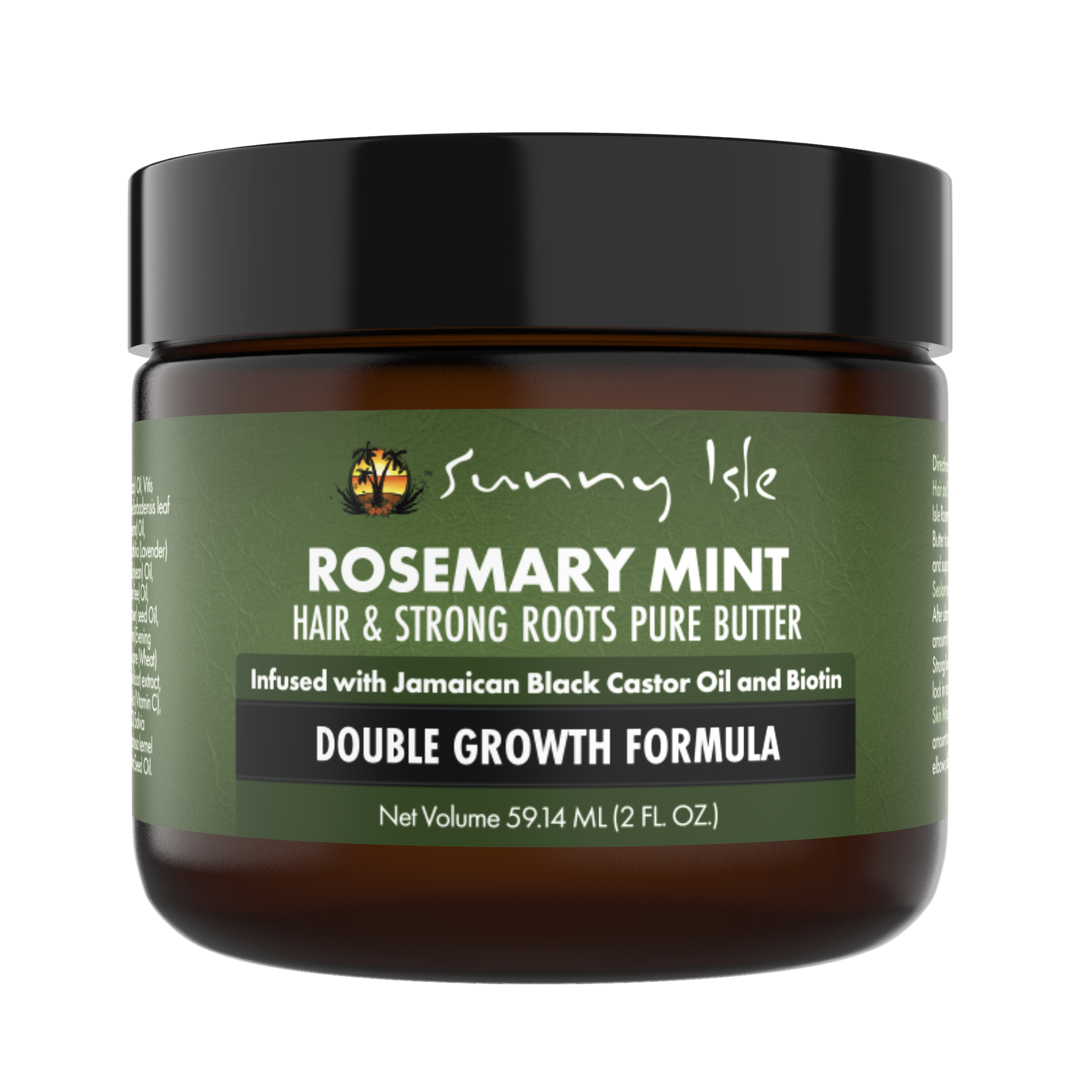 Sunny Isle Rosemary Mint Hair & Strong Roots Pure Butter 2oz