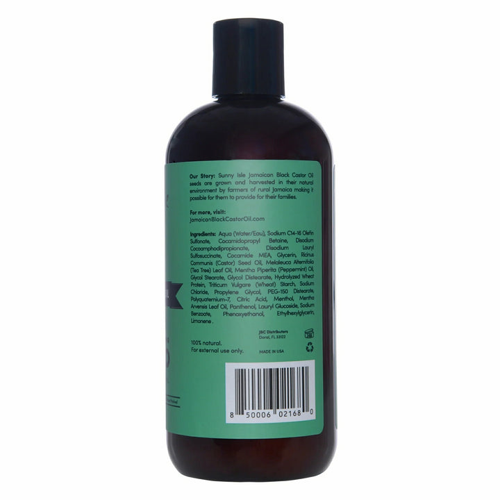 Sunny Isle Isle Jamaican Black Castor Oil Tea Tree Mint Extreme Hydration and Detangling Shampoo 12oz