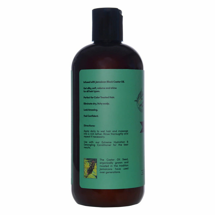 Sunny Isle Isle Jamaican Black Castor Oil Tea Tree Mint Extreme Hydration and Detangling Shampoo 12oz