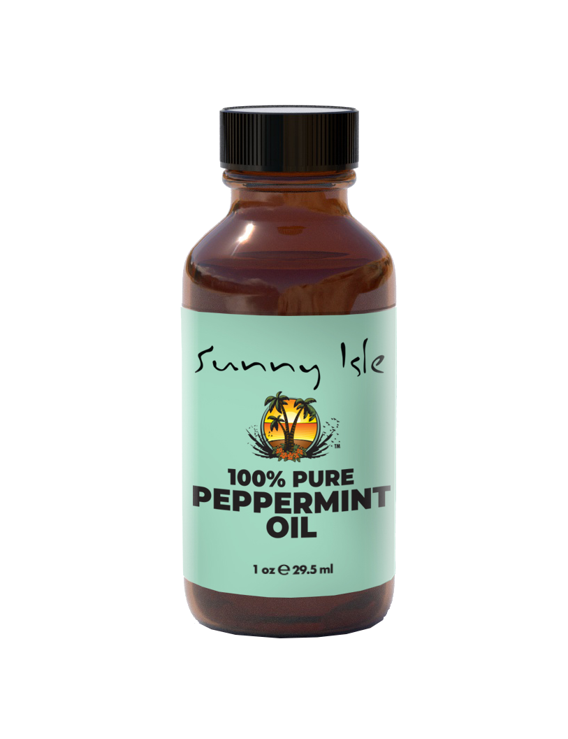 Sunny Isle Pure Peppermint Oil 1oz