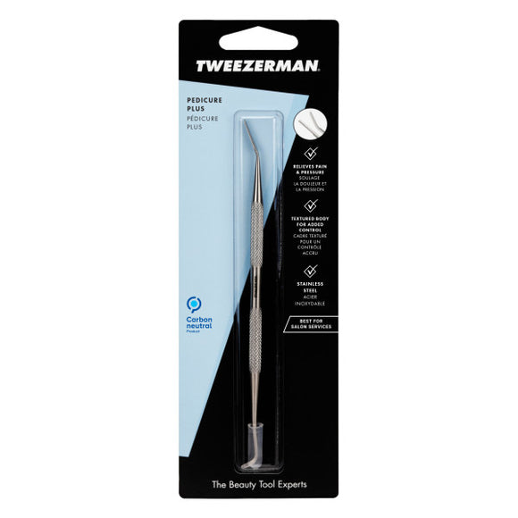 Tweezerman Pedicure Plus Stainless Ingrown File and Cleaner