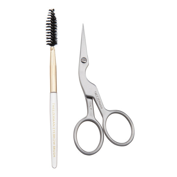 Tweezerman Eyebrow Scissors & Brush