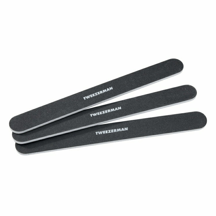 Tweezerman 7” Black Nail Files Pack of 3