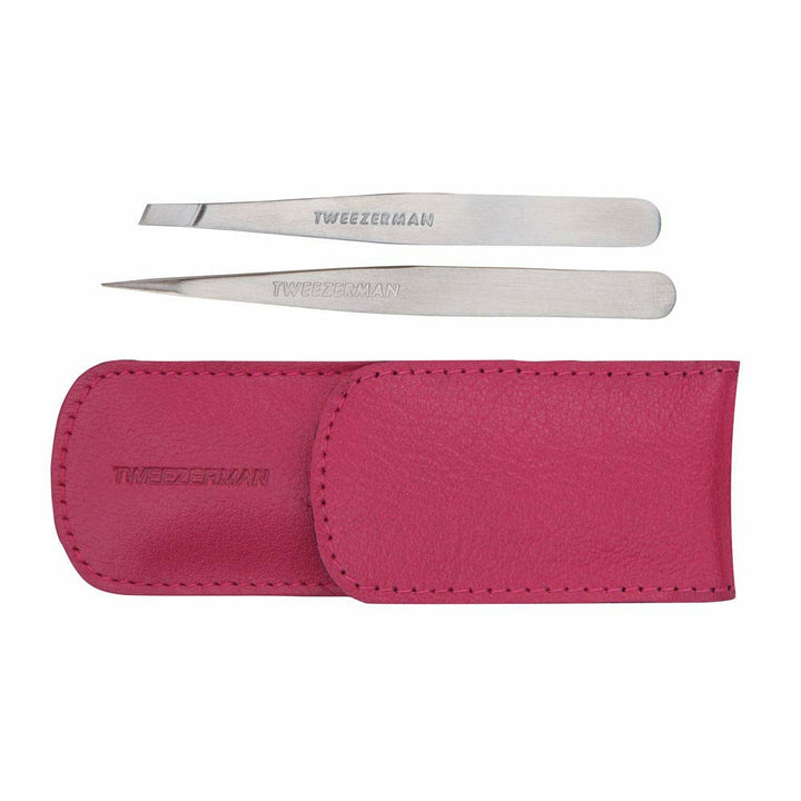 Tweezerman Petite Tweeze Set With Pink Case