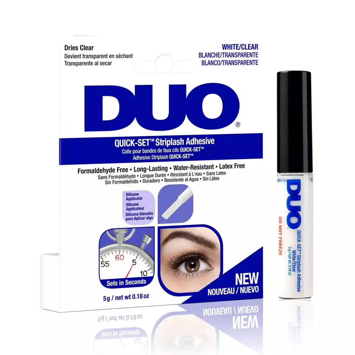 Duo Quick-Set Clear False Strip Lash Adhesive 0.18oz