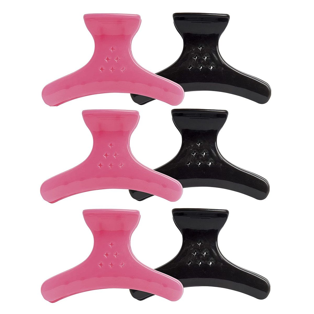 Diane Large Butterfly Clamps Assorted- 6Pk