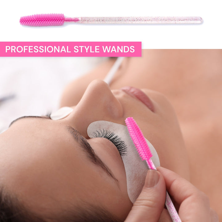 Apothie Disposable Silicone Mascara Wands Pink Crystal