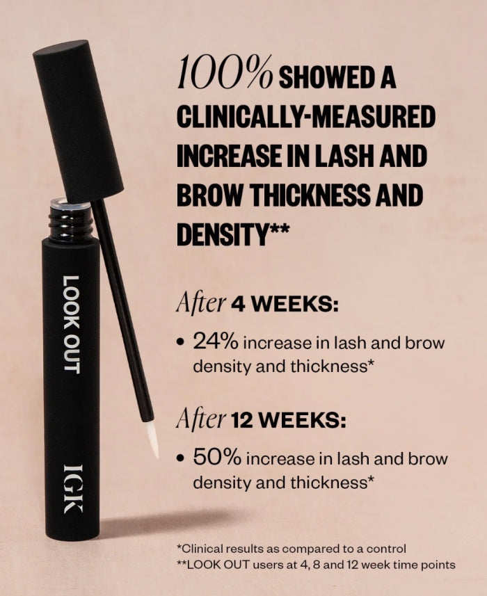 Igk Look Out Lash & Brow Boosting Peptide Serum 0.11oz