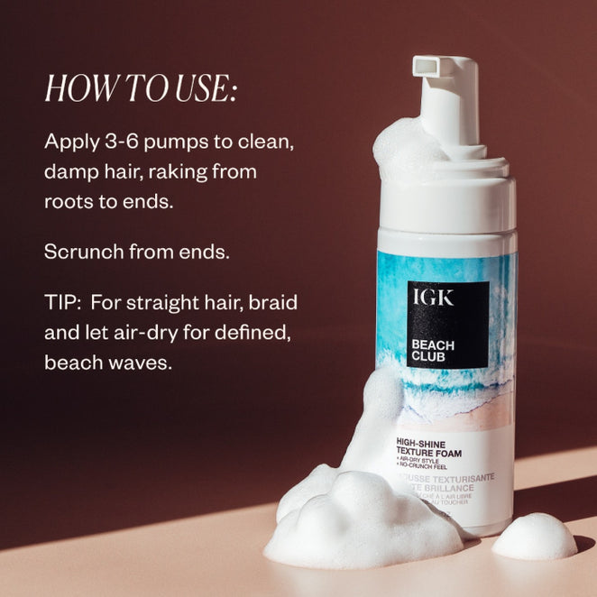 Igk Beach Club High-Shine Texture Foam 5.0oz