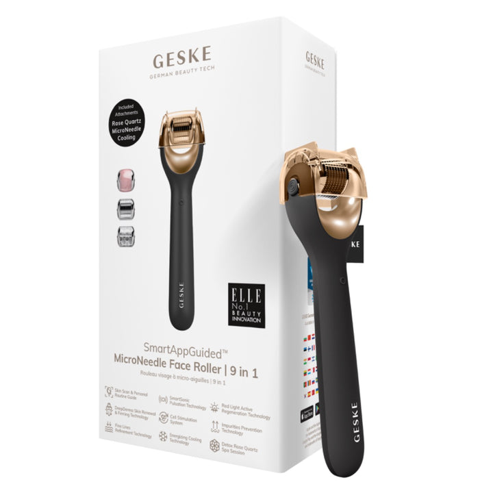 GESKE Microneedle Face Roller 9 in 1 Gray