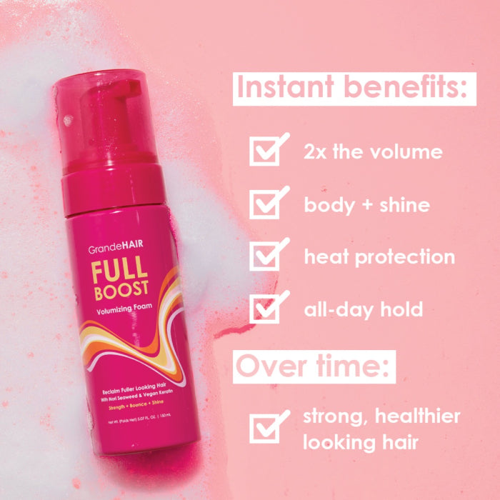 GrandeCosmetics GrandeHAIR Full Boost Volumizing Foam 8.0oz