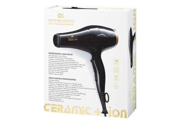 Olivia Garden Ceramic + Ion High Performance Professional Hair Dryer 1875 Watt