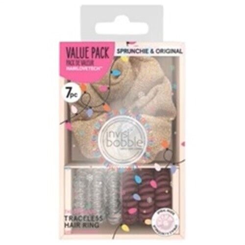 Invisibobble Happy Holidays Sprunchie & Original Value Pack 7pc